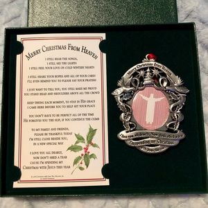 Vintage (1989) Merry Christmas from Heaven Ornament